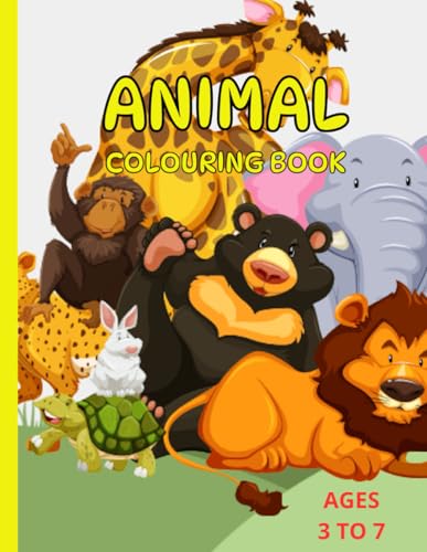 Animal Coloring book for Kids: Educational Coloring pages with animals and alphabets for children aged 3 to 7 years von Independently published